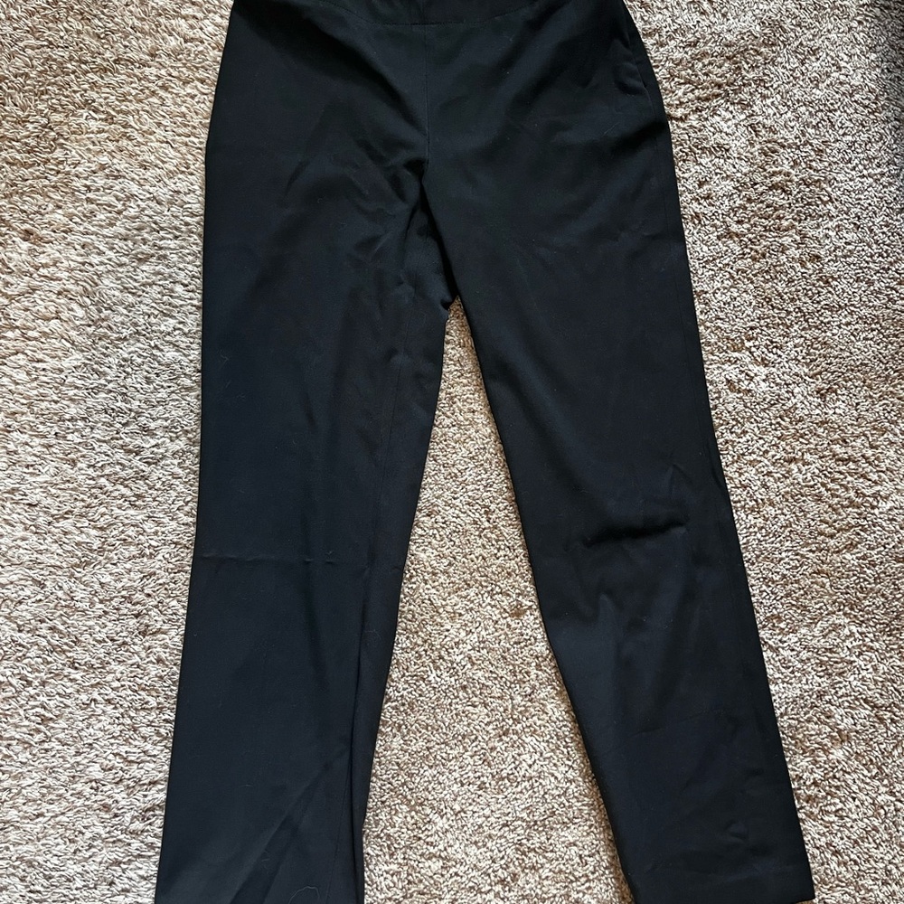 talbots womens dress pants in black 2 petites
